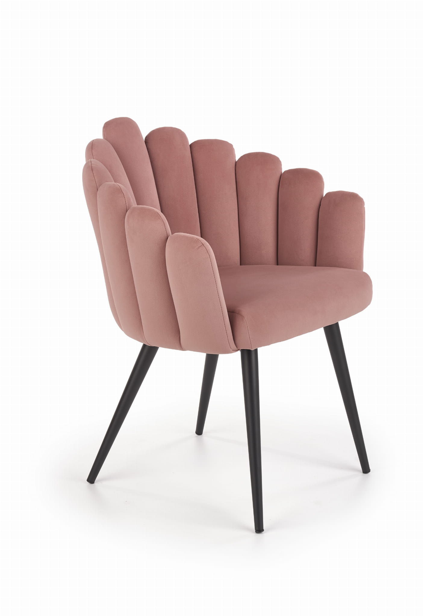 Krzesło Glamour różowe velvet