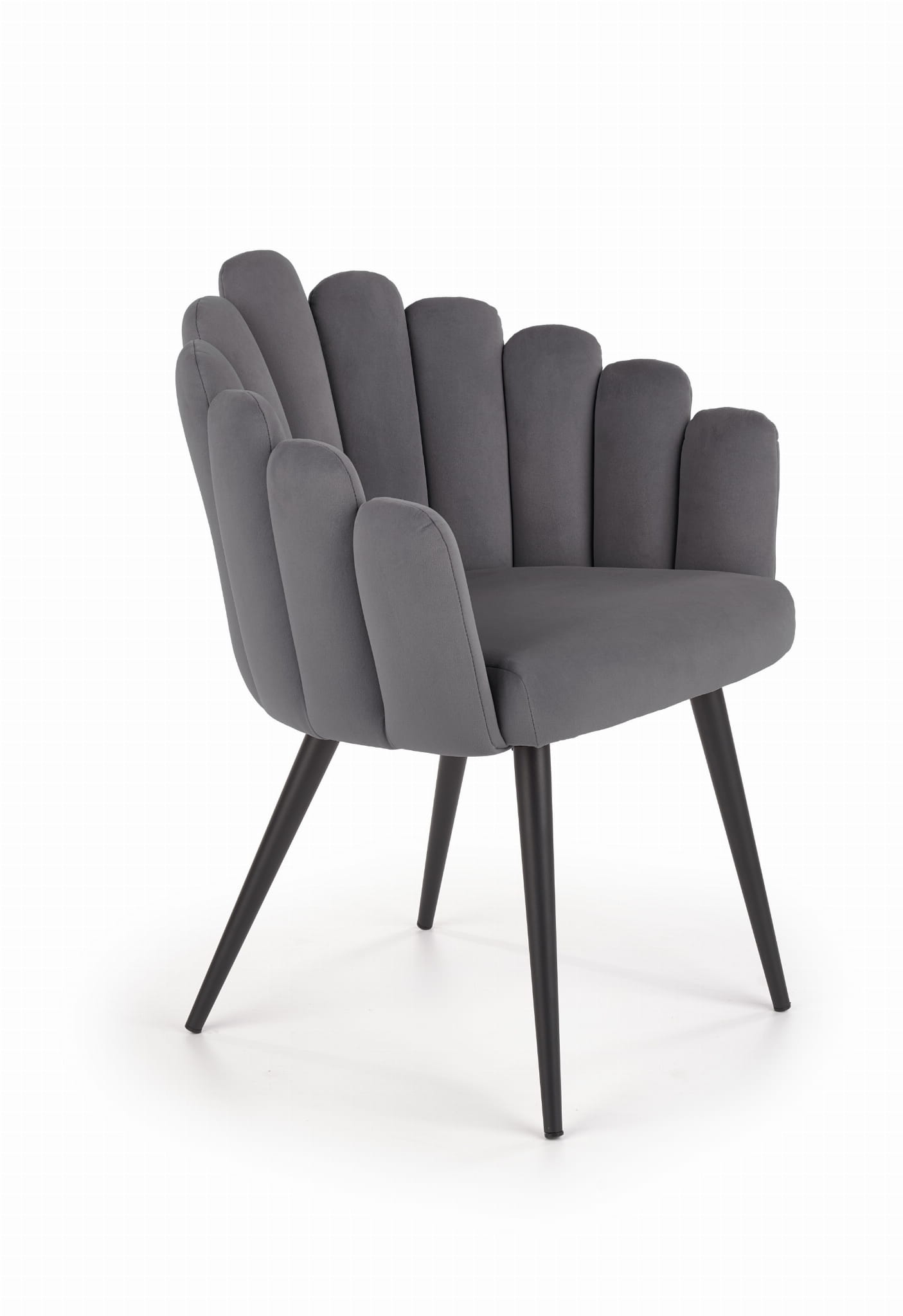 Krzesło Glamour popielaty velvet