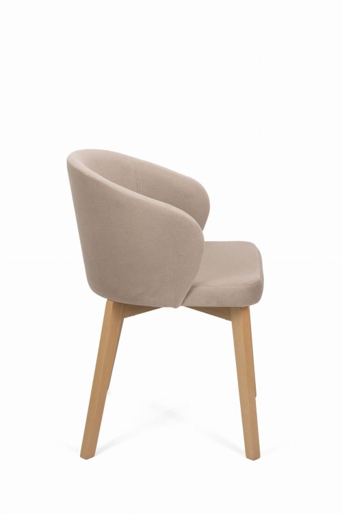 Krzesło Tapicerowane FLAVIO 5 dąb artisan tkanina 730 (Portland Taupe)