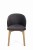 Krzesło Tapicerowane FLAVIO 5 dąb artisan tkanina 731 (Portland Black)