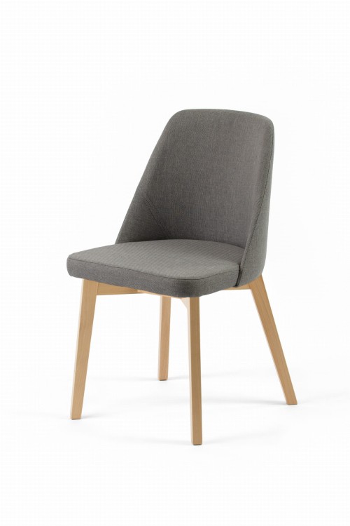 Krzesło tapicerowane Flavio 1 Buk naturalny tkanina Inari 91