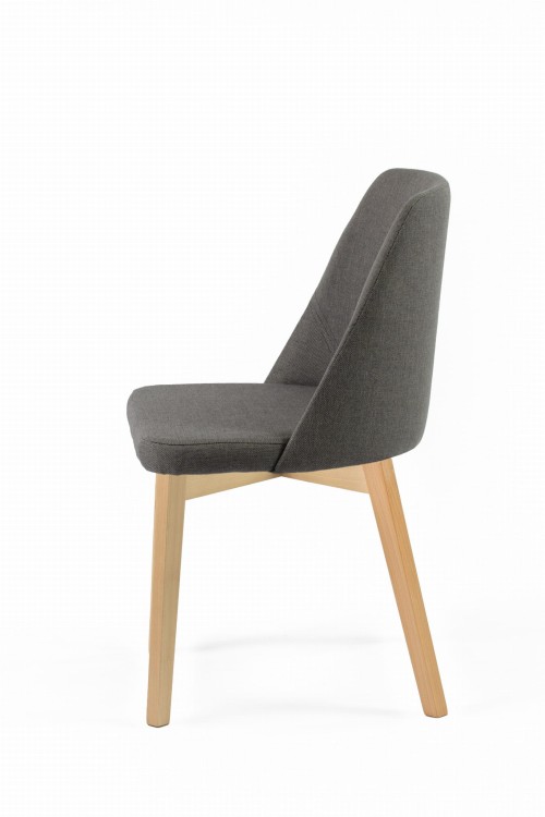 Krzesło tapicerowane Flavio 1 Buk naturalny tkanina Inari 91