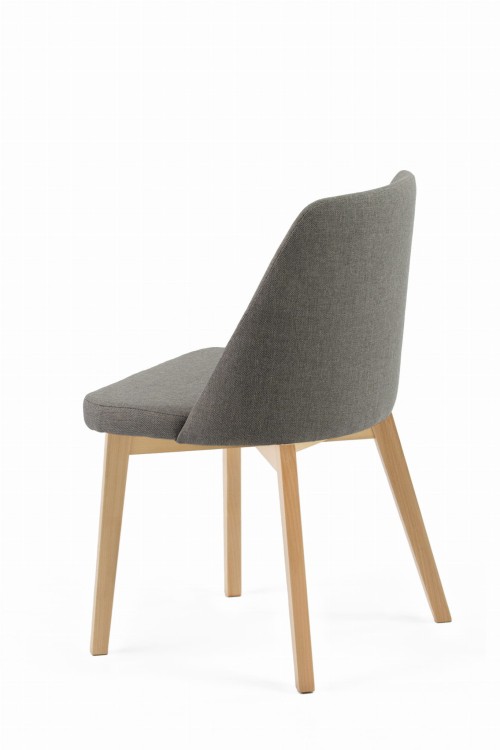 Krzesło tapicerowane Flavio 1 Buk naturalny tkanina Inari 91