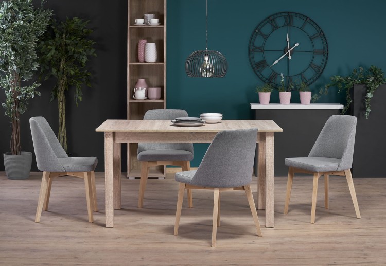 Krzesło tapicerowane Flavio 1 Buk naturalny tkanina Inari 91