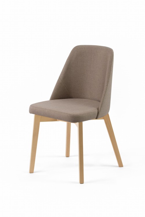 Krzesło tapicerowane Flavio 1 Buk naturalny  tkanina Etna 15