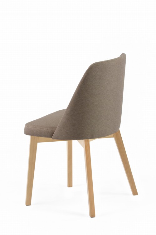 Krzesło tapicerowane Flavio 1 Buk naturalny  tkanina Etna 15