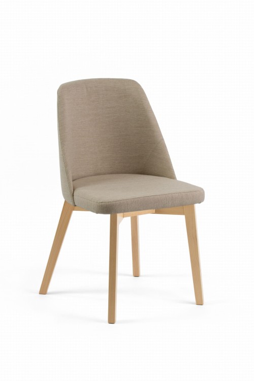 Krzesło tapicerowane Flavio 1 Buk naturalny  tkanina Inari 22