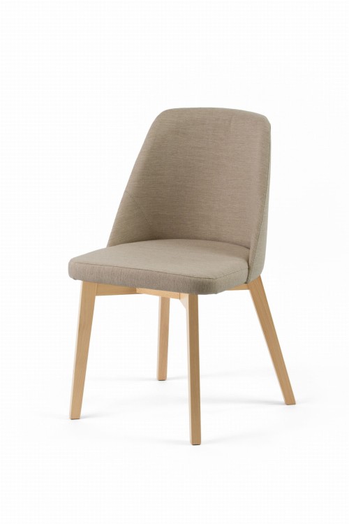 Krzesło tapicerowane Flavio 1 Buk naturalny  tkanina Inari 22