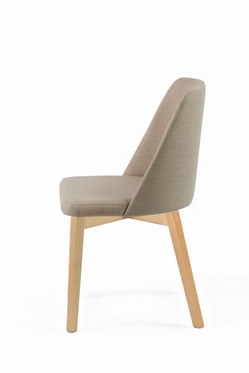 Krzesło tapicerowane Flavio 1 Buk naturalny  tkanina Inari 22