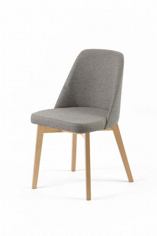 Krzesło tapicerowane Flavio 1 Buk naturalny  tkanina Megan 363