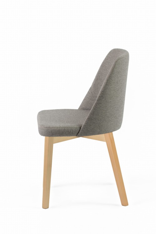 Krzesło tapicerowane Flavio 1 Buk naturalny  tkanina Megan 363