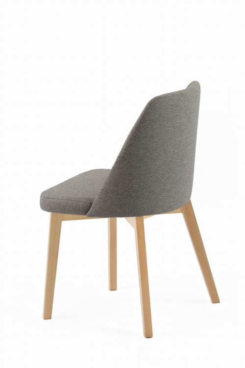 Krzesło tapicerowane Flavio 1 Buk naturalny  tkanina Megan 363
