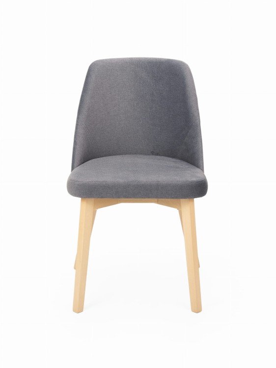 Krzesło tapicerowane Flavio 1 dąb artisantkanina 731 (Portland Black)