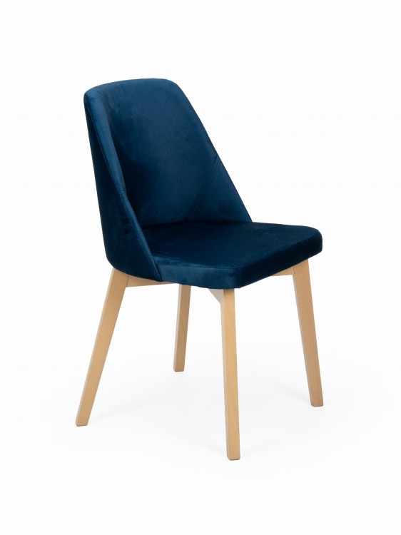 Krzesło tapicerowane Flavio 1 dąb artisan tkanina 663 (Monolith 77)