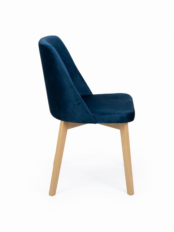 Krzesło tapicerowane Flavio 1 dąb artisan tkanina 663 (Monolith 77)