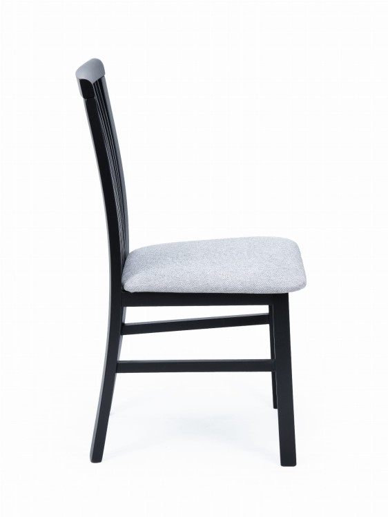Krzesło Angelo 1 czarne siedzisko tkanina 703 (Megan 363)