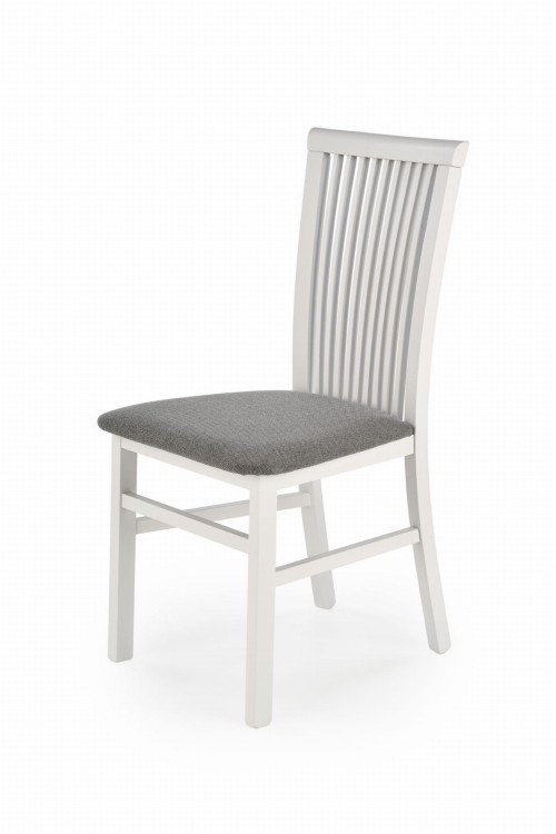 Krzesło Angelo białe siedlisko tapicerowane