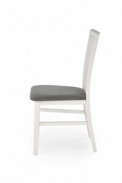 Krzesło Angelo białe siedlisko tapicerowane