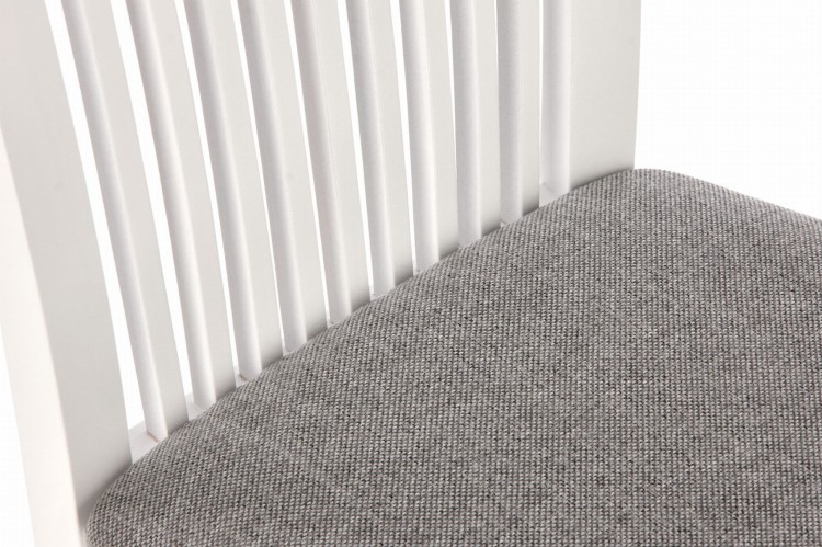 Krzesło Angelo białe siedlisko tapicerowane