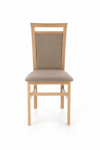 Krzesło Angelo 3 dąb artisan  tkanina  odcień brązu