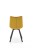 K332 krzesło nogi - czarne, siedzisko - musztardowy (1p=2szt)