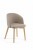 Krzesło tapicerowane Flavio 2  Buk naturalny tkanina Odcień beżu