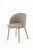 Krzesło tapicerowane Flavio 2  Buk naturalny tkanina Odcień beżu