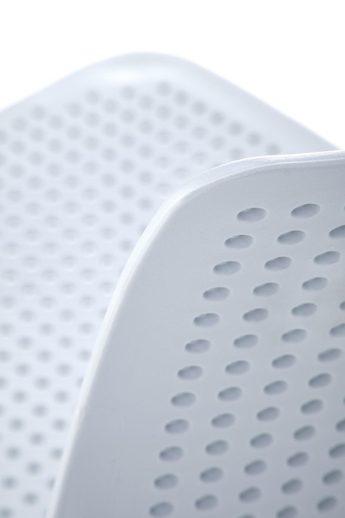 Krzesło ogrodowe sztaplowane niebieskie