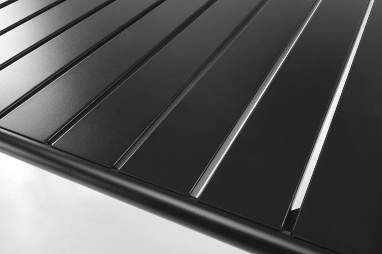 Stół ogrodowy prostokąt czarny