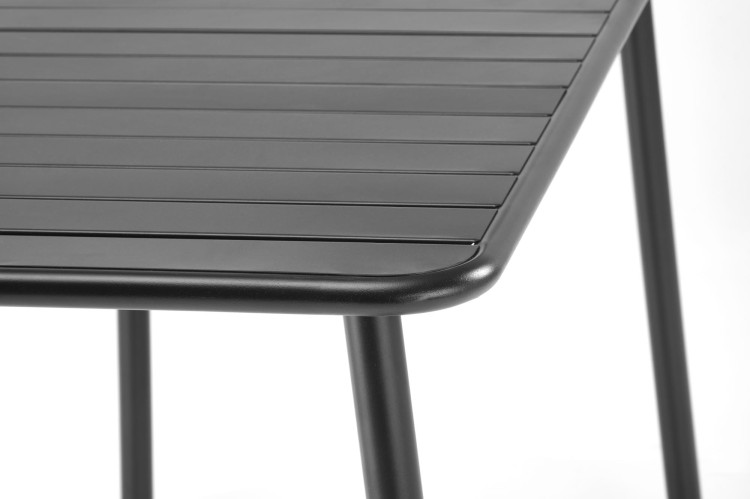 Stół ogrodowy prostokąt czarny