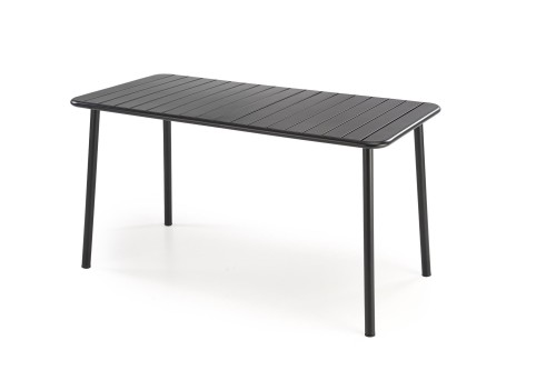 Stół ogrodowy prostokąt czarny