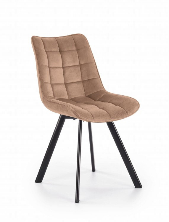 K332 krzesło nogi - czarne, siedzisko - beżowy (1p=2szt)