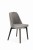 Flavio 1 krzesło tapicerowane szare nogi czarne