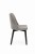 Flavio 1 krzesło tapicerowane szare nogi czarne