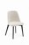Flavio 1 krzesło tapicerowane piaskowe nogi czarne