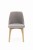 Flavio 1 krzesło tapicerowane szare nogi dąb artisan