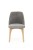 Flavio 1 krzesło tapicerowane szare nogi dąb artisan