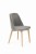 Flavio 1 krzesło tapicerowane szare nogi dąb artisan