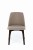 Flavio 1 krzesło tapicerowane beżowe nogi orzech
