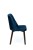 Flavio 1 krzesło tapicerowane granatowe nogi orzech