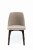 Flavio 1 krzesło tapicerowane beżowe nogi orzech