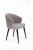 Mirek 5 krzesło tapicerowane szare nogi czarne