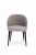 Mirek 5 krzesło tapicerowane szare nogi czarne