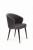 Mirek 5 krzesło tapicerowane szare nogi czarne