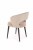 Mirek 6 krzesło tapicerowane beżowe nogi czarne