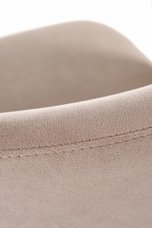 Mirek 6 krzesło tapicerowane beżowe nogi czarne