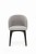 Flavio 2 krzesło tapicerowane szare nogi czarne