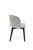 Flavio 2 krzesło tapicerowane szare nogi czarne
