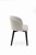 Flavio 2 krzesło tapicerowane szare nogi czarne