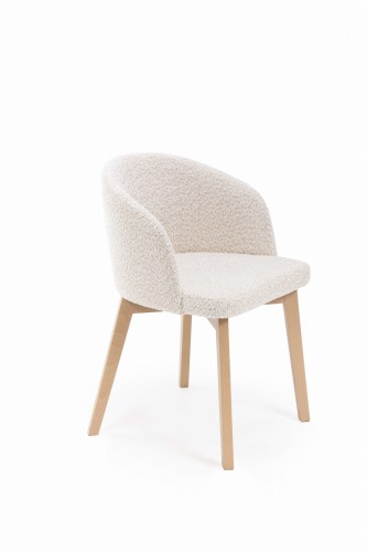 Flvaio 2 krzesło tapicerowane piaskowe nogi dąb artisan